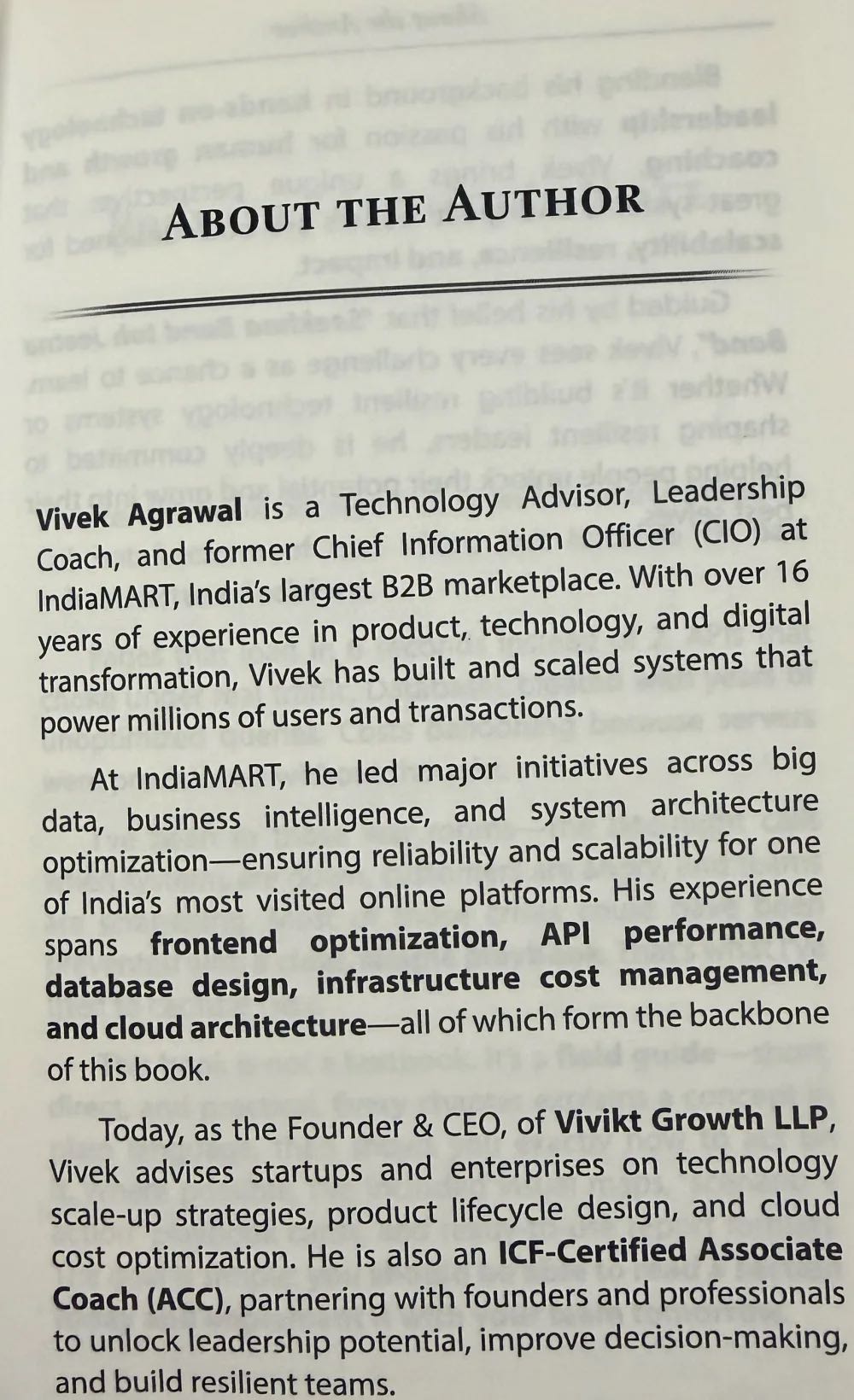 The Performance Playbook — About the Author page